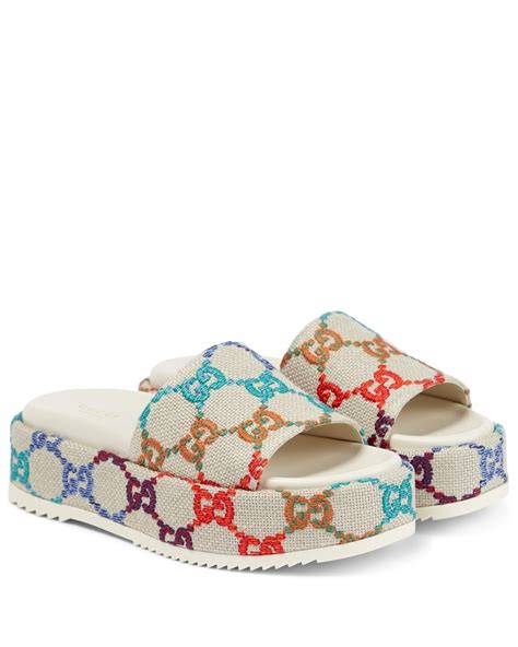 gucci clogs white|gucci slippers women.